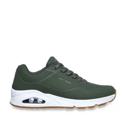 Skechers Men's UNO - STAND ON AIR Olive Casual Lace Up Shoe-21