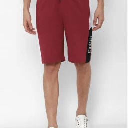 Forever 21 Maroon  Regular Fit Self Pattern Shorts-image-23
