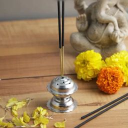 HAZEL Silver Stainless Steel Incense Stick Holder-41