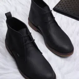 EZOK Men's Black Chukka Boots-picture-34