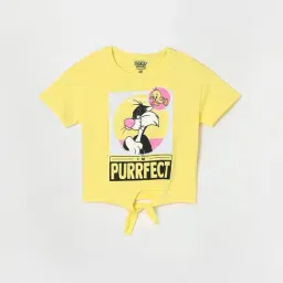 Fame Forever by Lifestyle Yellow Printed T-Shirt-image-1