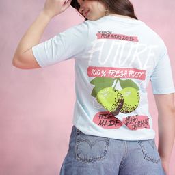 DressBerry Graphic Printed Pure Cotton T-shirt-image-76