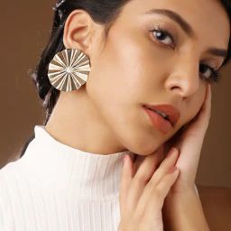Priyaasi Classic Gold Brass Earrings-31