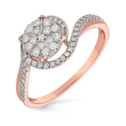 Malabar Gold and Diamonds 18k Rose Gold Diamond Cocktail Ring for Women-picture-45