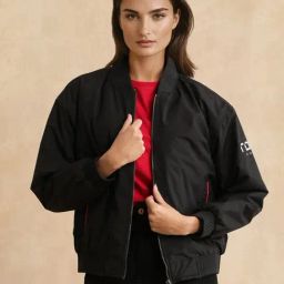 RAREISM Black Polyester Printed Long Sleeves Jacket-picture-29