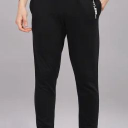 DOMIN8 Black Regular fit Solid Joggers-image-93