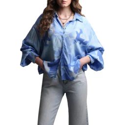 Vero Moda Blue Printed Shirt-picture-13