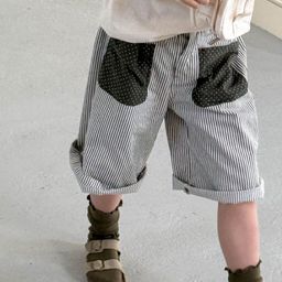 LULU & SKY Girls Striped Loose Fit High-Rise Technology Shorts-image-99