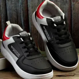 Asian Men's Charcoal Casual Sneakers-picture-27