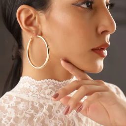 Priyaasi Classic Gold Brass Earrings-24