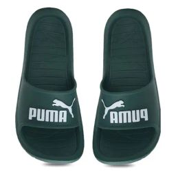 Puma Unisex Divecat V2 Green Slides-image-50