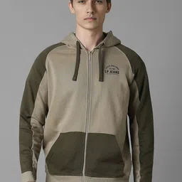 Louis Philippe Jeans Men Solid Hooded Cotton Sweatshirt-picture-38