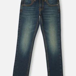 Pepe Jeans Kids Blue Solid Jeans-image-95