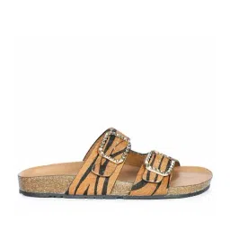 Saint G Tan Leo Pony Leather Flat Sandals-picture-10