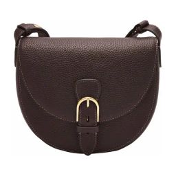 Fossil Everleigh Brown Medium Leather Cross Body Bag-35