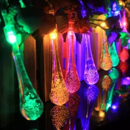 X4Decor 16 Led Water Drop Shape String Light Plug In Multicolor LD06 image 3