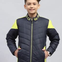 Monte Carlo Boys Black Polyester Blend Solid Jacket-image-73