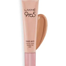 Lakme 9 To 5 Primer + Matte Perfect Cover Foundation Mini Cool Rose - 15 ml-image-57
