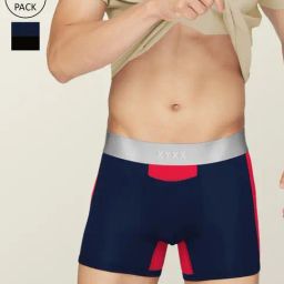 XYXX Black Iris & Tango Red Regular Fit Trunks - Pack Of 2-picture-34