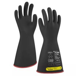 Tilsatec 24-2024 Black/Red Natural Rubber Latex Electrical Protection Work Gloves Size 10 Latex Natural Rubber, 24-2024/10-image-18