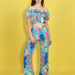 Cutiekins Girls Printed Top With Palazzos Clothing Set-image-98