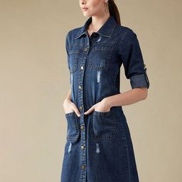 Miss Chase Women Longline Woven Jacket-image-57