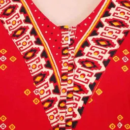 Secret Wish Red Printed Nighty image 5