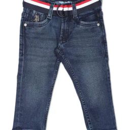 U.S. Polo Assn. Kids Midnight Blue Cotton Washed Jeans-image-21