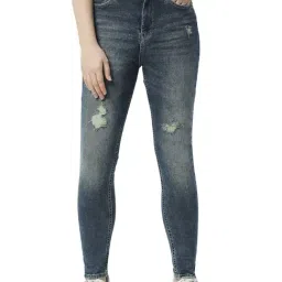 Pepe Jeans Blue Cotton High Rise Jeans-picture-43