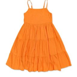 H by Hamleys Kids Orange Solid Dress-image-34