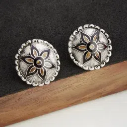 Fabindia Silver Stud Earrings-image-3