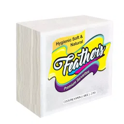 Feather's 300 x 300 mm 2 Ply White Cocktail Napkin (Pack of 3)-picture-14