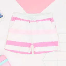 Pantaloons Junior Girls Striped Printed Regular Fit Shorts-image-43