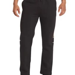 Octave Black Polyester Regular fit Solid Track Pants-image-73