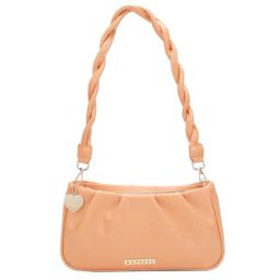 Caprese Emily in Paris Peach solid Medium Sling Handbag-image-13