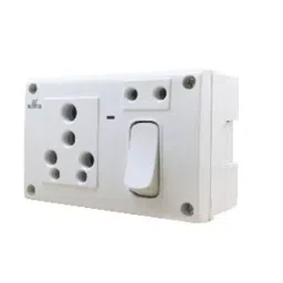 HOSPER Pento 16 A Polycarbonate Combined Switch Socket with Box, H234-image-13