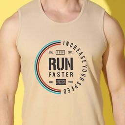 WOOSTRO Pack Of 2 Printed Combed Cotton Gym Vests VWS26(MORE BLACK)(RUN RUST) image 5