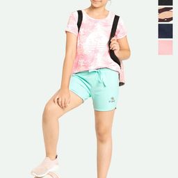 ariel Girls Pack of 5 Printed Shorts-picture-54