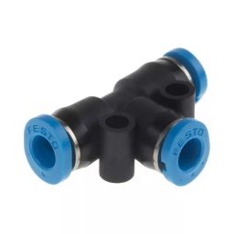 Festo Tee Tube-to-Tube Adaptor QSMT Push In 4 mm Connector A Tube-to-Tube, QSMT-4 (Bag of 10 Pcs)-picture-36
