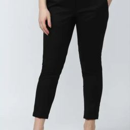 Van Heusen Black Mid Rise Trousers-picture-11