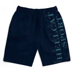 HELLCAT Kids Navy Printed Shorts-image-75