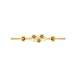 P.C. Chandra Jewellers 22k Yellow Gold Floral Affair Bracelet-image-29