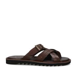 Bugatti Men's Dorfu Brown Cross Strap Sandals-image-47