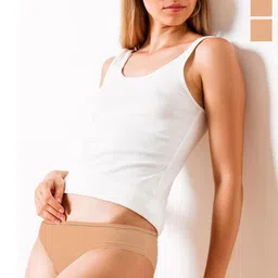 Heelium Pack Of 3 Odour-Free Mid-Rise Hipster Briefs P3-W-Brief-BGE-XXL-image-92