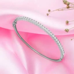 Zavya Square Solitaire CZ 92.5 Sterling Silver Bracelet-image-27