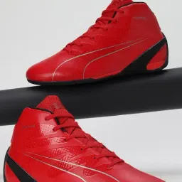 Puma Men's Scuderia Ferrari Carbon Cat Red Ankle High Sneakers-image-98