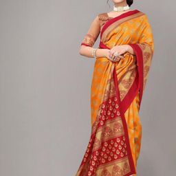 Lookmark Ethnic Motifs Art Silk Banarasi Saree-picture-20