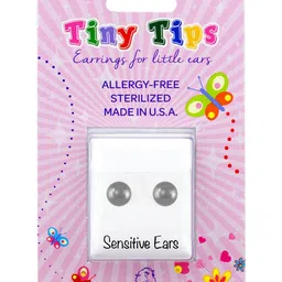 STUDEX Unisex Stainless Steel Silver-Plated Circular Shaped Studs-image-53