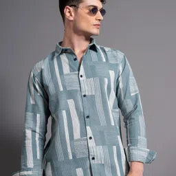 PAUL STREET Men Standard Slim Fit Opaque Printed Casual Shirt-picture-31