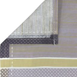 swayam SWAYAMSet Of 6 Grey & White Checked Cotton Diwan Set image 2